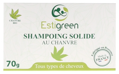 Estigreen Shampoing Solide au Chanvre 70 g
