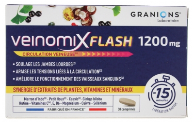 Granions Veinomix Flash 1200 mg 30 Comprimés