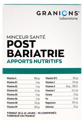 Granions Post-Bariatric 90 Tablets