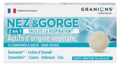 Granions Comprimidos para Chupar Nariz & Garganta 24 Comprimidos