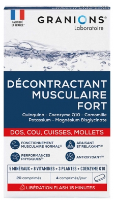 Granions Močno mišično sproščevalno 20 tablet