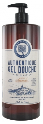 Authentine Genuine Almond Body and Hair Shower Gel (Sulfate Free) Organic 1 L