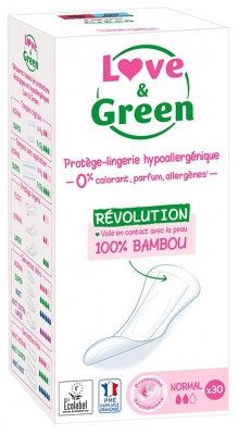 Love & Green Salvaslips Hipoalergénicos Normal 30 Salvaslips