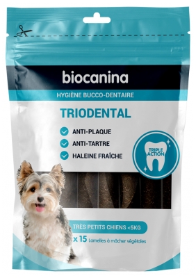 Biocanina Triodental Very Small Dogs 15 Strisce Vegetali