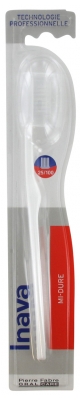 Inava Toothbrush Semi-Hard 25/100 - Colour: White