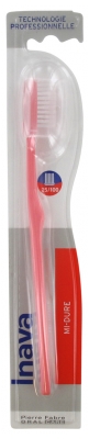 Inava Toothbrush Semi-Hard 25/100 - Colour: Pink