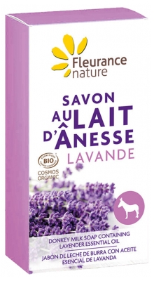 Fleurance Nature Sapone Biologico al Latte D'asina con Lavanda 100 g