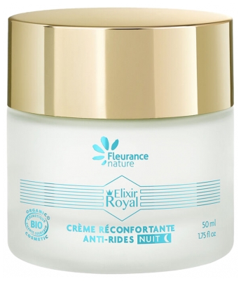 Fleurance Nature Elixir Royal Crème Réconfortante Anti-Rides Nuit Bio 50 ml