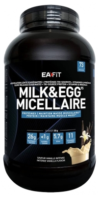 Eafit Muscle Construction Milk & Egg 95 Micellar 2.2kg - Taste: Vanilla
