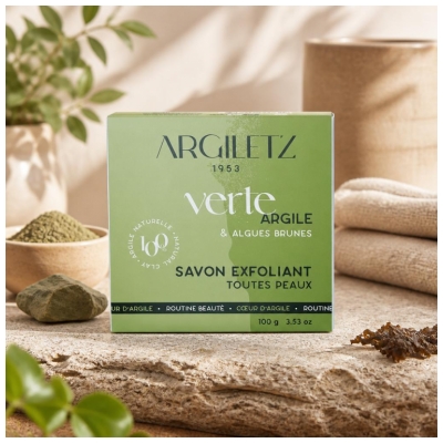 Argiletz Green Clay Exfoliating Body Soap 100g