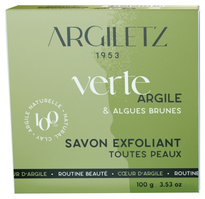 Argiletz Jabón Exfoliante Corporal de Arcilla Verde 100 g