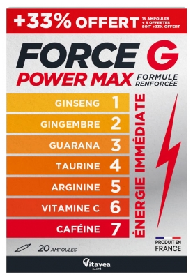 Vitavea Force G Power Max 20 Ampoules