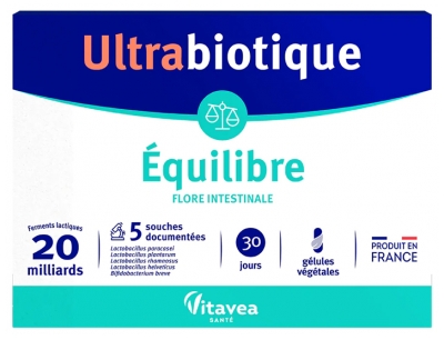 Vitavea Ultrabiotique Gleichgewicht 30 Pflanzliche Kapseln