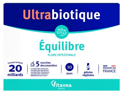 Vitavea Ultrabiotique Gleichgewicht 10 Pflanzliche Kapseln