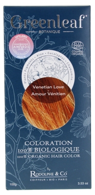 Greenleaf 100% Colore per Capelli Organico 100 g - Colorare: Amore veneziano