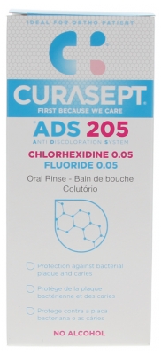 Curasept ADS 205 Bain de Bouche Chlorhexidine & Fluoride 200 ml