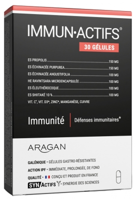 Aragan Synactifs ImmunActifs 30 Capsules