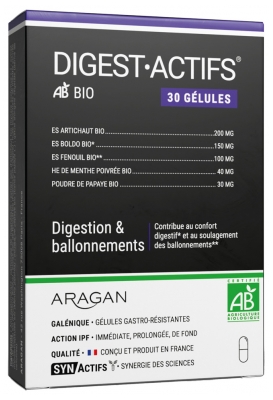 Aragan Synactifs DigestActifs Bio 30 Capsule