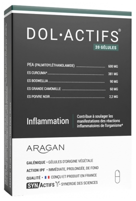 Aragan Synactifs DolActifs 20 Capsules