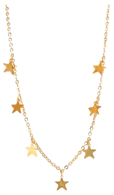 Lănțișor Pharma Bijoux 7 Stele Placat cu Aur Hipoalergenic 36/42 cm