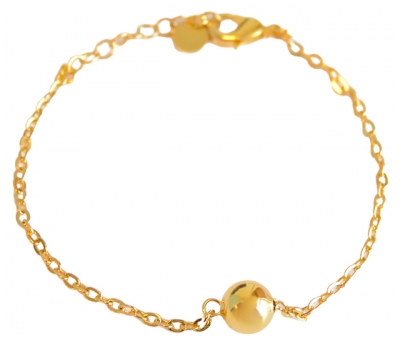 Pharma Bijoux Hypoallergenic Gold-Plated Sphere Bracelet 16/19 cm