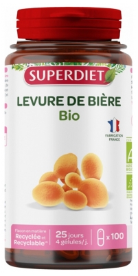 Superdiet Bio Bierhefe 100 Kapseln