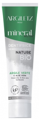 Argiletz Mineral Activ' Remineralising Toothpaste Green Clay & Aloe Vera Organic 75ml