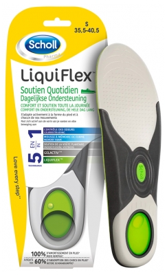 Scholl Suelas Liquiflex Daily Support 1 Par - Tamaño: S