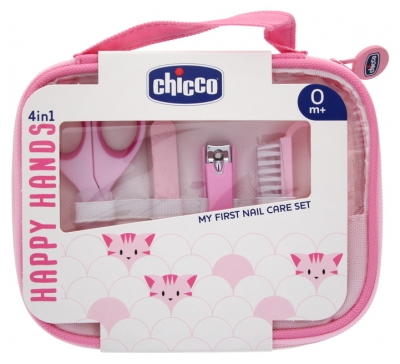 Chicco Happy Hands My First Manicure Set 0 Months and + - Colour: Pink