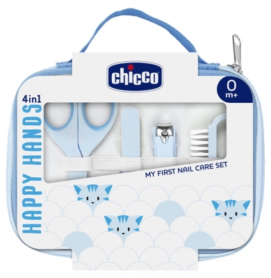 Chicco Happy Hands My First Manicure Set 0 Miesięcy i Więcej - Kolor: Niebieski