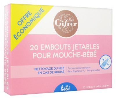 Gifrer 20 Piese Nazale de Unică Folosință pentru Aspiratorul Nazal