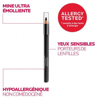 La Roche-Posay Tolériane Crayon Bois Couleur Intense - Couleur : Noir