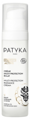 PATYKA Defense Active Crème Multi-Protection Éclat Peaux Normales à Mixtes Bio 50 ml