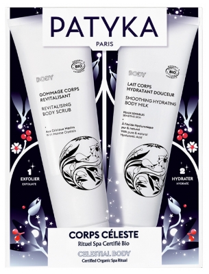 PATYKA Body Revitalising Body Scrub Organic 150ml + Smoothing Hydrating Body Milk Organic 150ml Free