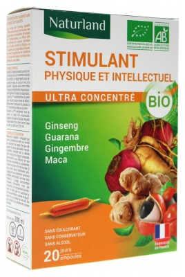 Naturland Bio Fizični in Intelektualni Poživilo 20 Ampul po 10 ml