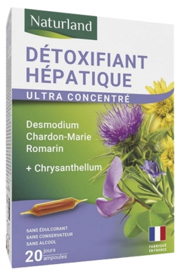 Naturland Hepatic Detoxifier 20 Drinkable Phials of 10ml