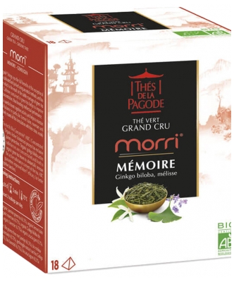 Herbaty Pagoda Morri Grand Cru Mémoire Organiczna Zielona Herbata 18 Saszetek