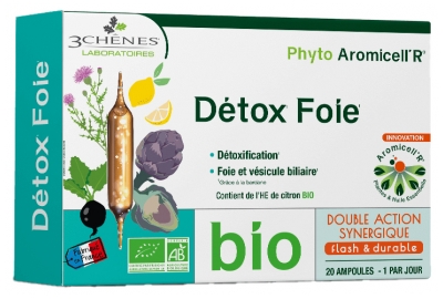 Les 3 Chênes Phyto Aromicell'R Liver Detox Organic 20 Fiolek