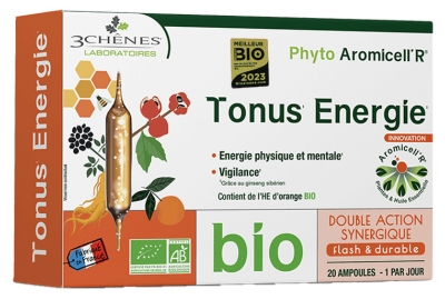 Les 3 Chênes Phyto Aromicell'R Tonus Energy Organic 20 Fiolek