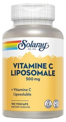 Solaray Vitamine C Liposomale 500 mg 100 Capsules Végétales