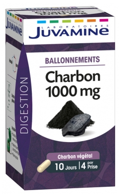 Juvamine Holzkohle 1000 mg 40 Kapseln