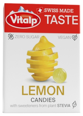 Bomboane Fără Zahăr Vitalp Lămâie 25 g