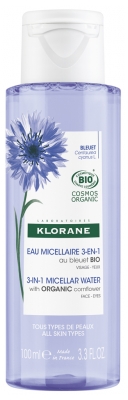 Klorane 3in1 Acqua Micellare Biologica di Fiordaliso 100 ml