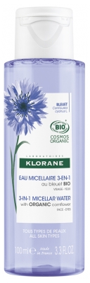 Klorane Mizellenwasser 3in1 mit Bio Kornblume 100 ml