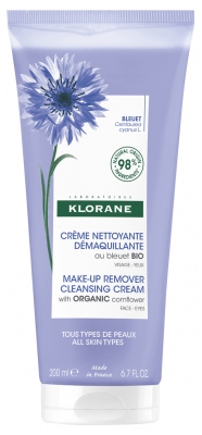Klorane Bio Kornblume Reinigungscreme zum Abschminken 200 ml