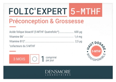 Folic'Expert 5-MTHF Preconcepción y Embarazo 90 Comprimidos