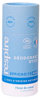 Oddychaj Organiczny Dezodorant w Sztyfcie z Kwiatów Bawełny 50 g