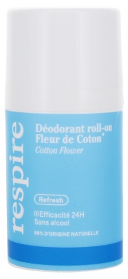 Respire Déodorant Roll-On Fleur de Coton 50 ml