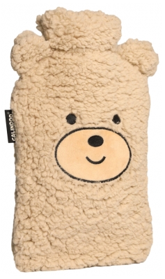 Calindoo Vattenvärmeflaska och dess Björnfodral 1,5 L - Färg: Ljus beige