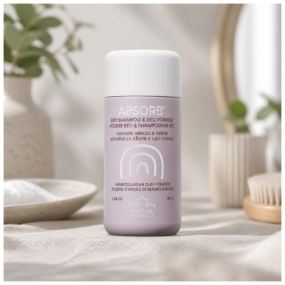 Natuku Minerals ABSORB Pó Desodorizante & Champô Seco 80 g